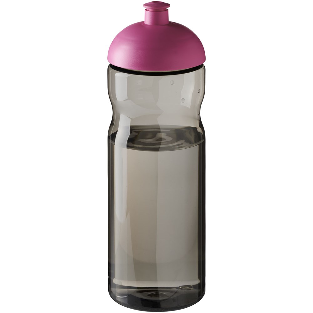 H2O Active® Eco Base 650 ml Sportflasche mit Stülpdeckel - kohle, magenta