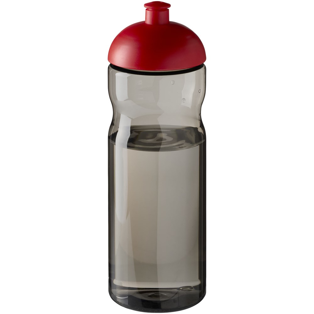 H2O Active® Eco Base 650 ml Sportflasche mit Stülpdeckel - kohle, rot