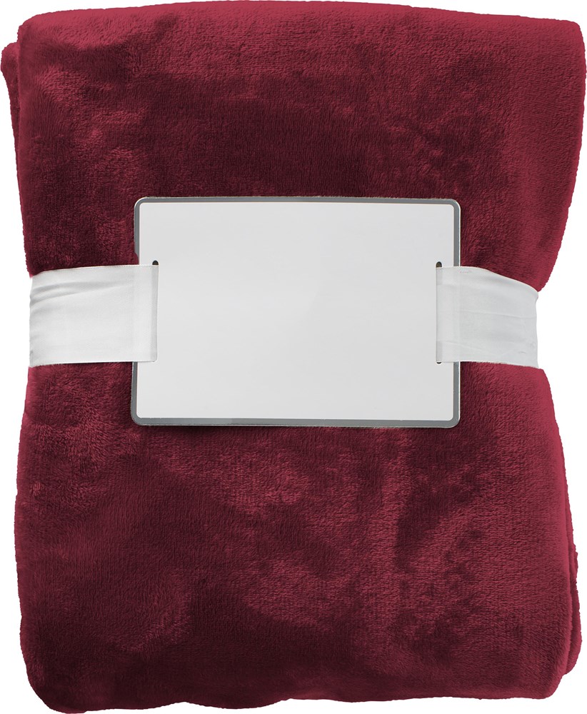 Decke aus Flanellvlies (280 gr/m²) Sean - Rot