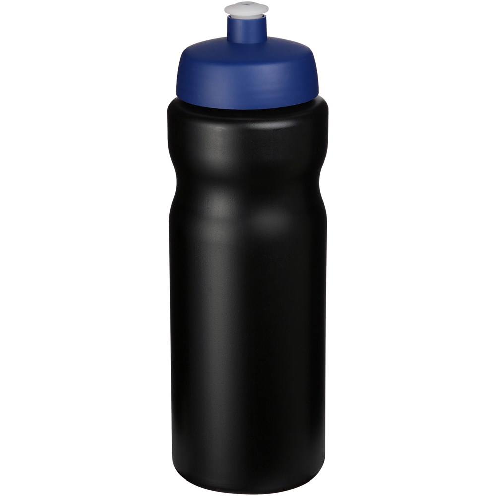 Baseline® Plus 650 ml Sportflasche - schwarz, blau